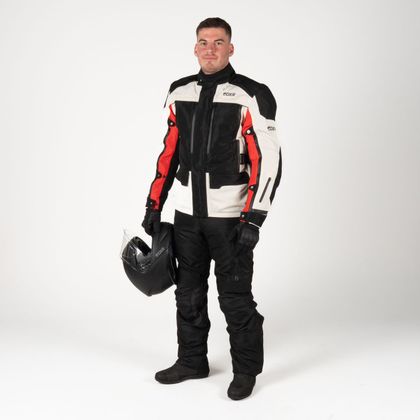 DXR CAIRO Motorvest - Beige / Rood