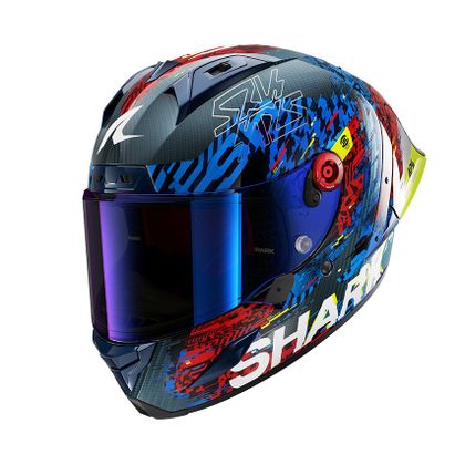 Casque intégral Shark AERON-GP FIM RACING #2 SPEED-VIB - Bleu / Rouge Ref : SH1858-CBR1 