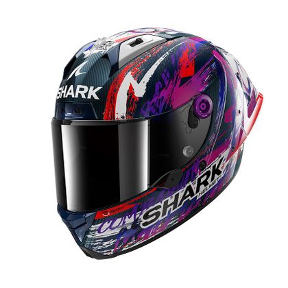 Casque intégral Shark AERON-GP FIM RACING REPLICA ZARCO SIGNATURE - Carbone / Blanc Ref : SH1826 