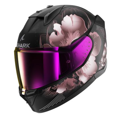 Casque intégral Shark D-SKWAL 3 MAYFER - Noir / Rose Ref : SH1716 