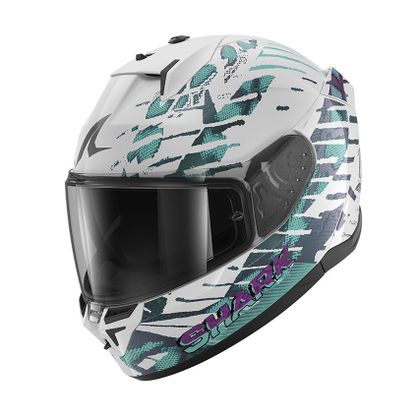Casque intégral Shark D-SKWAL 3 REPTAIA - Blanc / Blanc Ref : SH1843-WCW 