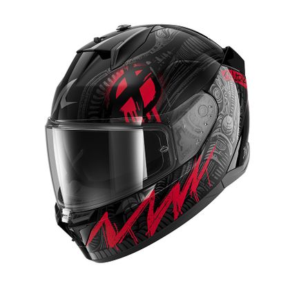 Shark D-SKWAL 3 SHIEVER Integralhelm - Schwarz / Rot Ref : SH1842-C60038 
