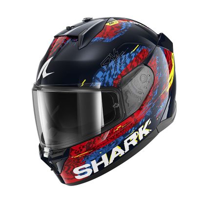 Casque intégral Shark D-SKWAL 3 SPEED-VIB - Bleu / Rouge Ref : SH1841-BRB 