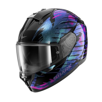 Casque intégral Shark RIDILL 2 - REPTAIA - Noir / Violet Ref : SH1847-BVGL 