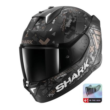 Shark SKWAL i3 - HELLCAT Integralhelm - Schwarz / Grau