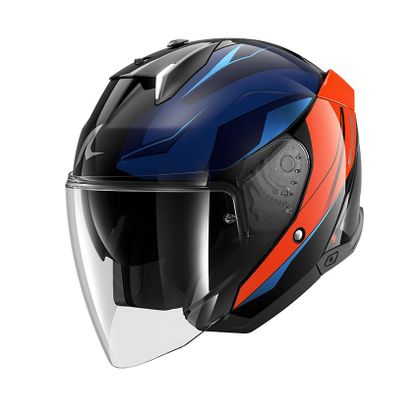 Casque jet Shark SKWAL i3 JET MEKARIUM - Noir / Orange Ref : SH1853 