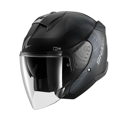 Casque jet Shark SKWAL JET SP LYNE - Noir / Blanc Ref : SH1854 