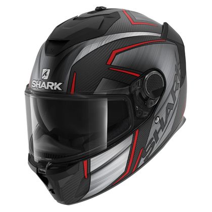 Shark SPARTAN GT PRO CARBON - KROMIUM Helm - Zwart / Rood Ref: SH1815 