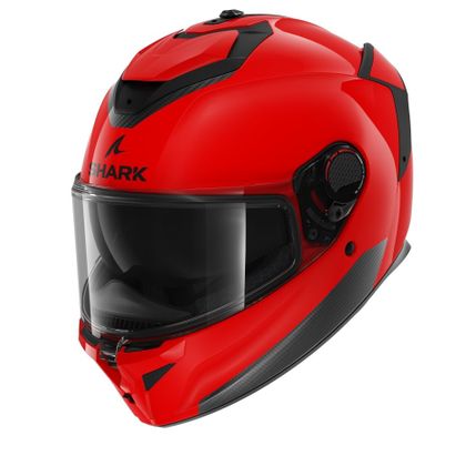 Casque Shark SPARTAN GT PRO - BLANK - Noir / Rouge Ref : SH1661-C664 