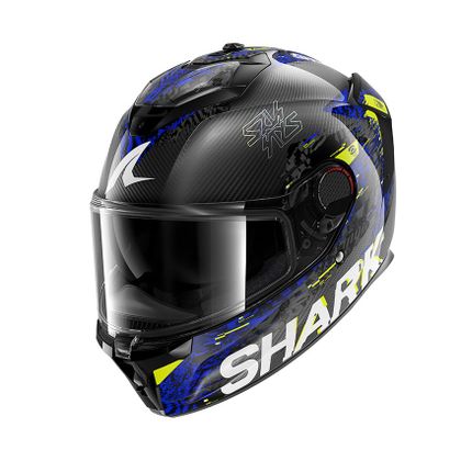 Shark SPARTAN GT PRO CARBON - SPEED-VIB Full-face helmet - Grey / Blue Ref : SH1850 