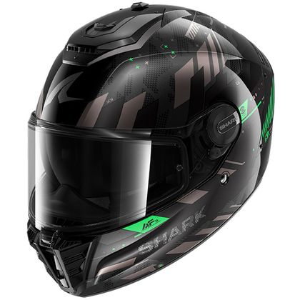 Casque intégral Shark SPARTAN RS SKILFUL - Noir / Vert Ref : SH1957 