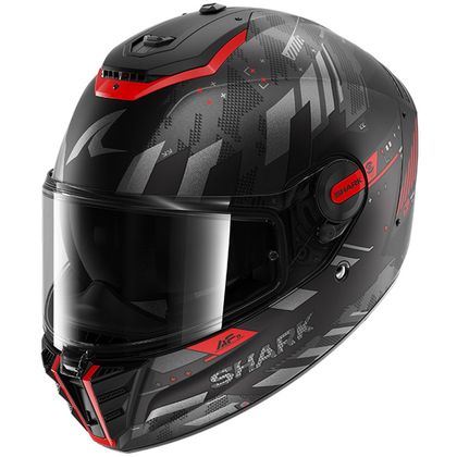 Casque intégral Shark SPARTAN RS SKILFUL MAT - Noir / Rouge Ref : SH1958 
