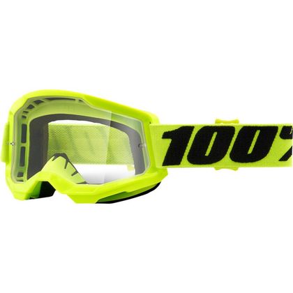 Gafas de motocross 100% STRATA 2 ENFANT - YELLOW - CLEAR