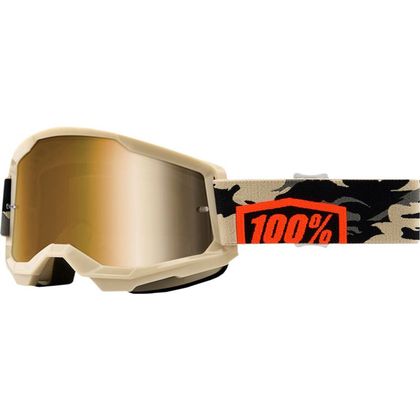 Gafas de motocross 100% STRATA 2 - KOMBAT - IRIDIUM GOLD 2023 - Multicolor