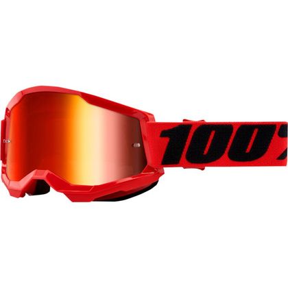 Gafas de motocross 100% STRATA 2 - RED - IRIDIUM RED 2022