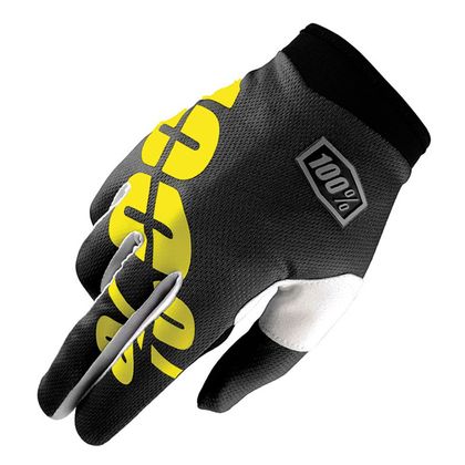 Guantes de motocross 100% ITRACK YOUTH - BLACK YELLOW 