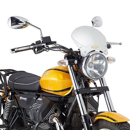 Bulle Givi Noir anodisé Look café racer