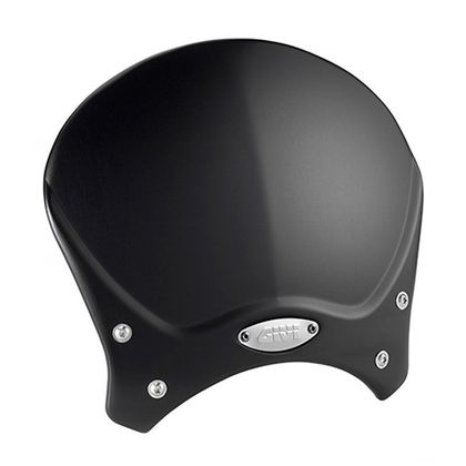 Bulle Givi Noir anodisé Look café racer Ref : 100ALB+AL8206A / CMB100ALB+AL8206A MOTO GUZZI 850 V7 STONE - 2021 - 2024