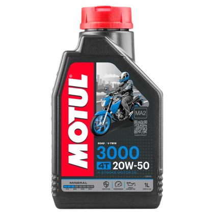 Huile moteur Motul 3000 20W50 1L universel Ref : MOT0145 / 107318 