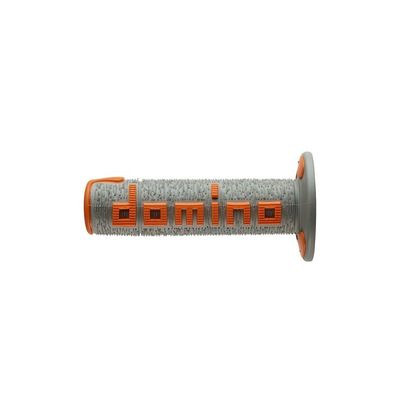 Puños del manillar Domino A360 universal - Gris / Naranja Ref : DO0019 