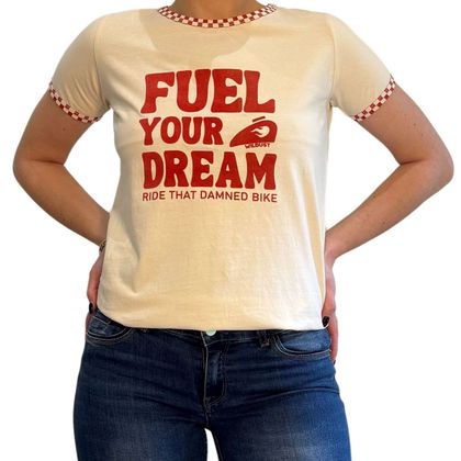Wildust FUEL YOUR DREAM Kurzärmeliges T-Shirt - Beige