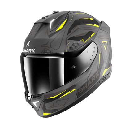 Shark SKWAL i3 - LINIK Helm - Grijs / Geel Ref: SH1693-CAYKM 