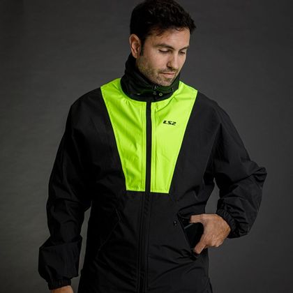 LS2 X-RAIN Regenjacke - Schwarz / Gelb