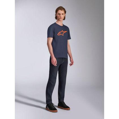 T-Shirt manches courtes Alpinestars AGELESS 2.0 - Bleu / Orange