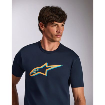 Alpinestars AGELESS SHADOW CSF T-shirt met korte mouwen - Blauw / Oranje