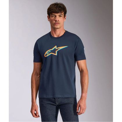 Alpinestars AGELESS SHADOW CSF T-shirt met korte mouwen - Blauw / Oranje