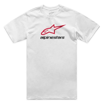 T-Shirt manches courtes Alpinestars ALWAYS 2.0 CSF TEE - Blanc / Rouge Ref : AP3374 