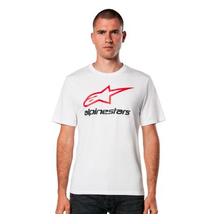 T-Shirt manches courtes Alpinestars ALWAYS 2.0 CSF TEE - Blanc / Rouge