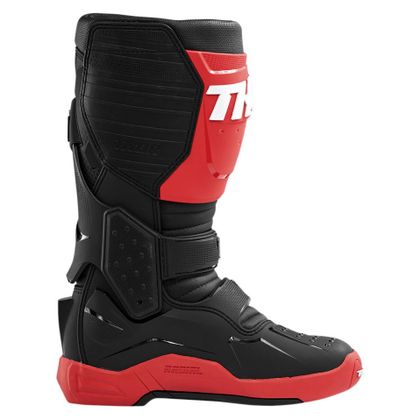 Botas de motocross Thor RADIAL -RED BLACK 2022 - Rojo