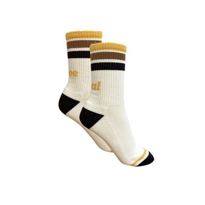 Wildust FREE SOUL Socken - Weiß / Braun Ref : WILD0056 / VSAW201 
