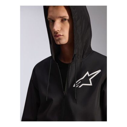 Veste Alpinestars SPEEDER CHROMIUM WINDBREAK - Noir / Blanc