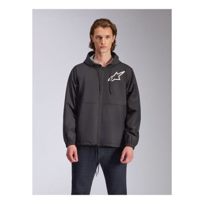 Veste Alpinestars SPEEDER CHROMIUM WINDBREAK - Noir / Blanc