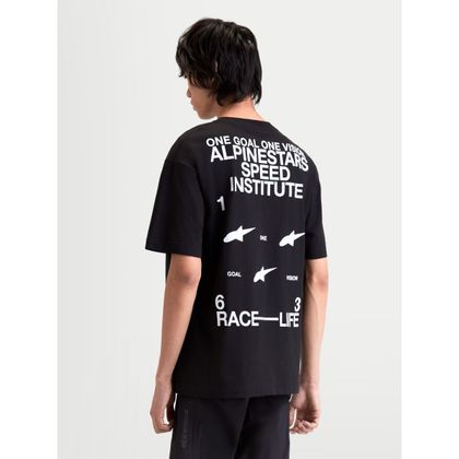T-Shirt manches courtes Alpinestars INSTITUTE OVERSIZED - Noir