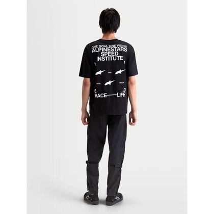 T-Shirt manches courtes Alpinestars INSTITUTE OVERSIZED - Noir