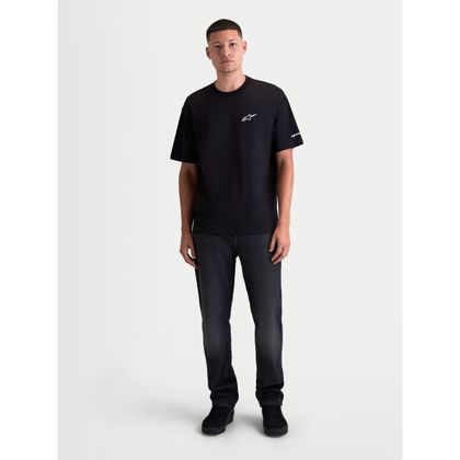T-Shirt manches courtes Alpinestars MANDATE OVERSIZED - Noir