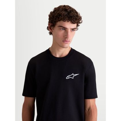 Alpinestars COMBO BACK Kurzärmeliges T-Shirt - Schwarz / Weiß