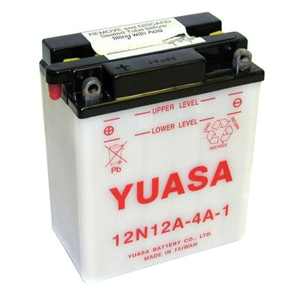Batería Yuasa 12N12A-4A-1 abierta sin ácido Tipo ácido