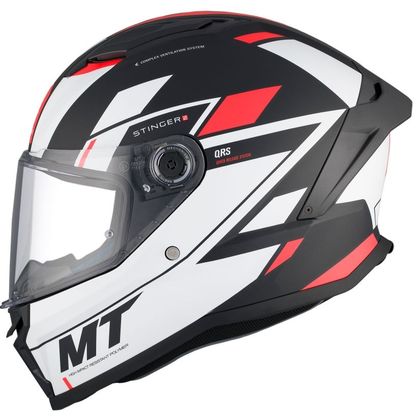 Casque MT HELMETS STINGER 2 - ZIVZE - Noir / Blanc