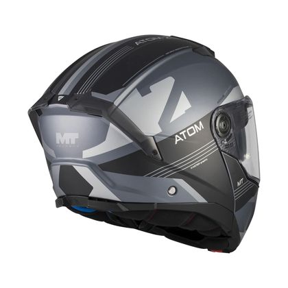 Modulárna prilba MT HELMETS ATOM 2 SV - KASTER MATT - Šedá / Čierna