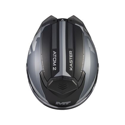 Modulárna prilba MT HELMETS ATOM 2 SV - KASTER MATT - Šedá / Čierna