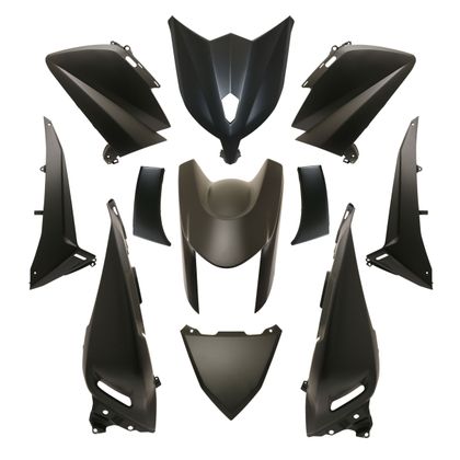 Kit de carenado P2R negro mate (11 piezas) maxi-scooter - Negro
