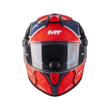 Integrální helma MT HELMETS TARGO S - DÁNSKÝ - Červená / Modrá