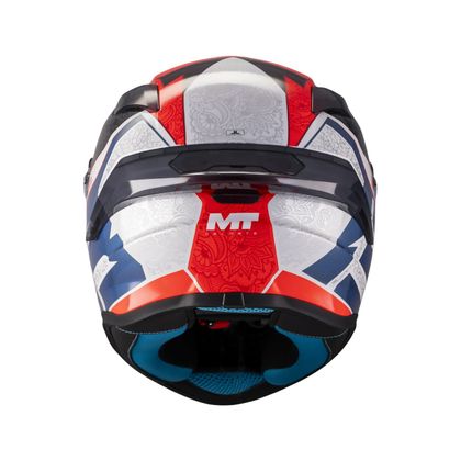 Integrální helma MT HELMETS TARGO S - DÁNSKÝ - Červená / Modrá