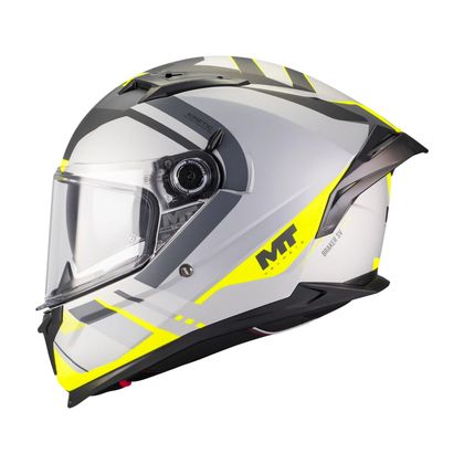 MT HELMETS BRAKER SV - INCEPTION MATT Fuldkasker - Grå / Gul