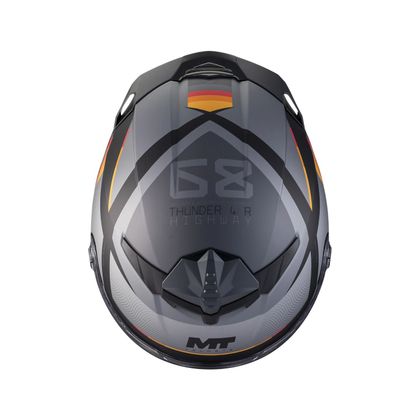 Integralna čelada MT HELMETS THUNDER 4 SV - HIGHWAY MATT - Siva / Črna