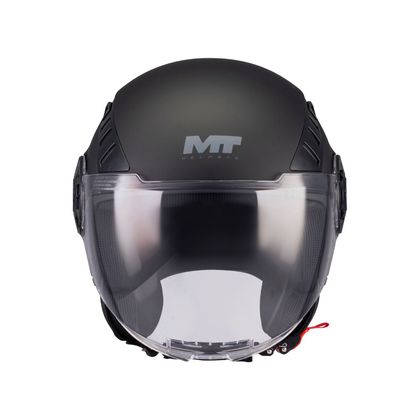 Otvorený prilba MT HELMETS AERIS - PURE MATT - Čierna